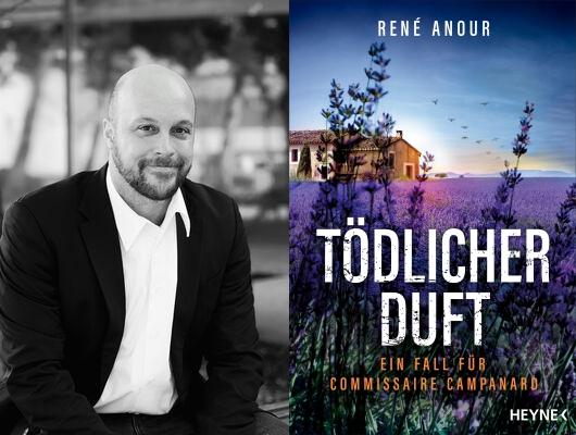 Rene Anour und Buchcover Tödlicher Duft