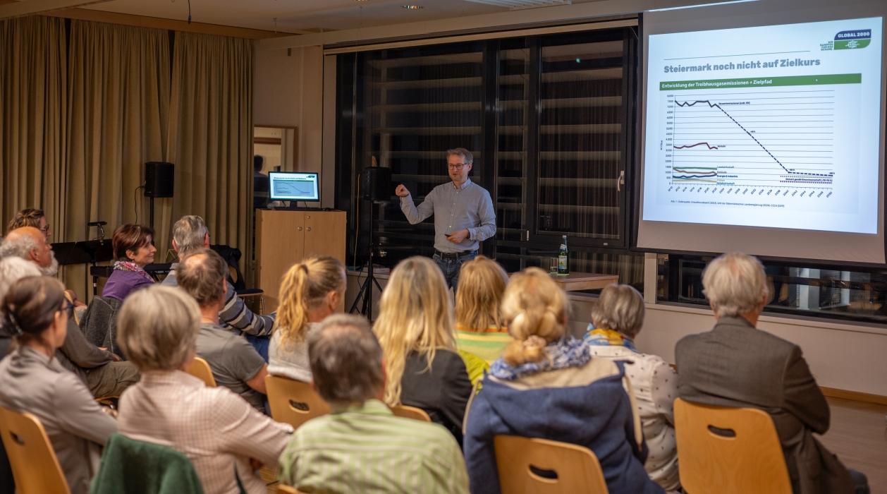 Klimavortrag mit Mag. Johannes Wahlmüller von Global 2000 in Premstätten