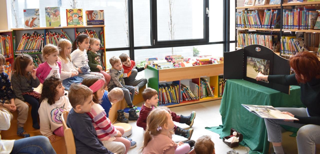 Kindergartenbesuch in der Bibliothek
